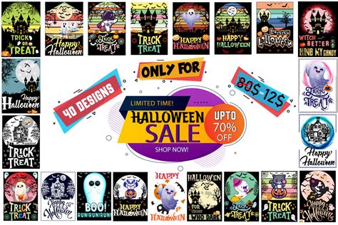 Halloween Premium Quality T-Shirt Design Bundle Bundle · Creative Fabrica