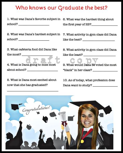 Graduation Party Games Printable