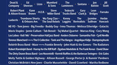 JazzFest 2023: Lizzo, Ed Sheeran, H.E.R., Santana, and more!