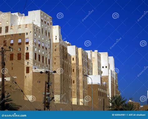 Mud Skyscrapers of Shibam stock image. Image of view - 60064981