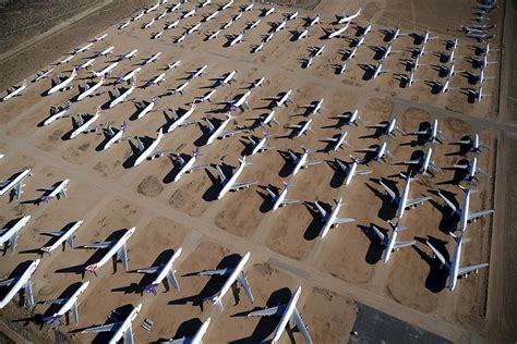 Where do old jumbo jets go when they die? The Victorville aircraft graveyard in California ...