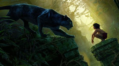 Wallpaper ID: 912666 / Panther, The Jungle Book (2016), 5K, Mowgli ...