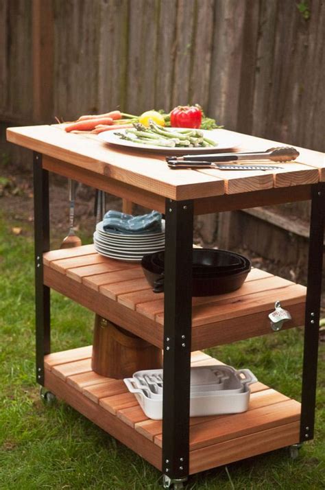 BBQ Prep Table is an Integral Part of a Barbeque | Fire Pit Design Ideas