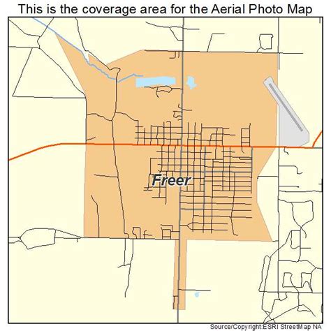 Aerial Photography Map of Freer, TX Texas