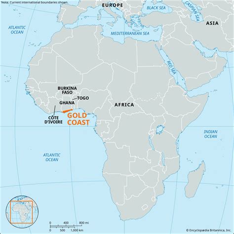 Gold Coast Map Africa - Rubia Claribel