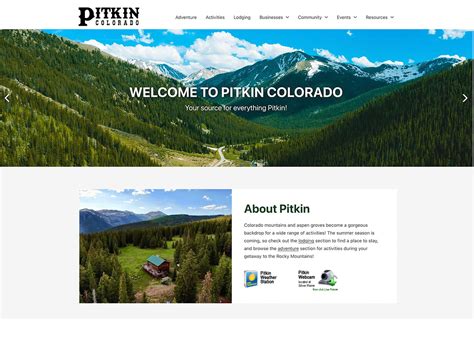 Pitkin Colorado - Gunnison Website Design and Development / Run Sleep Design