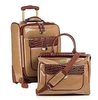 Amazon.com | Samantha Brown First Class Collection 20" Croco Luggage ...