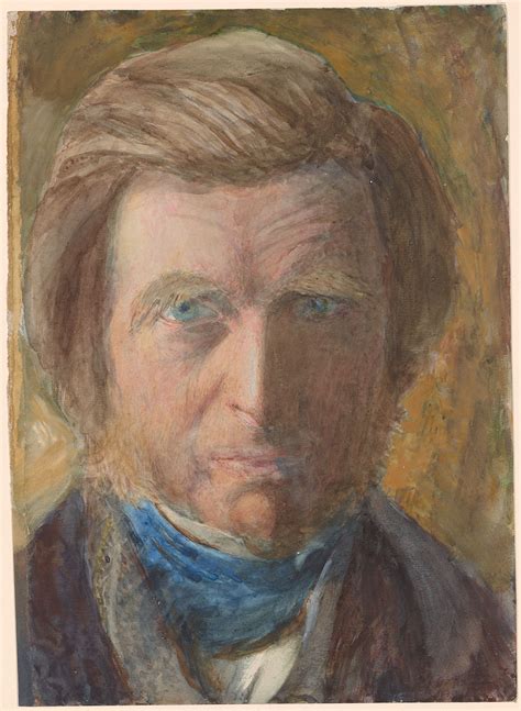 John Ruskin | Self-Portrait, in Blue Neckcloth | Drawings Online | The ...