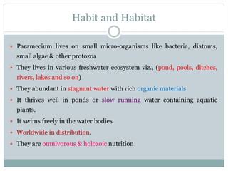 Structure and Reproduction of Paramecium | PPT