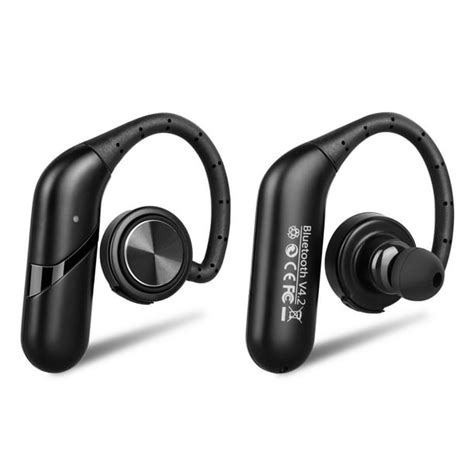 Bluetooth Wireless Headset, Waterproof Ear Hooks Earphones Noise Cancelling In-ear Earbuds True ...