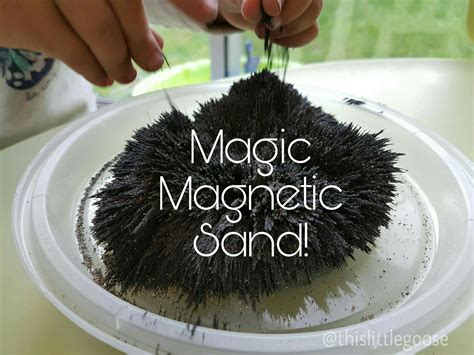 Magic Magnetic Sand! | Magnetic sand, Science activities for kids, Kid experiments