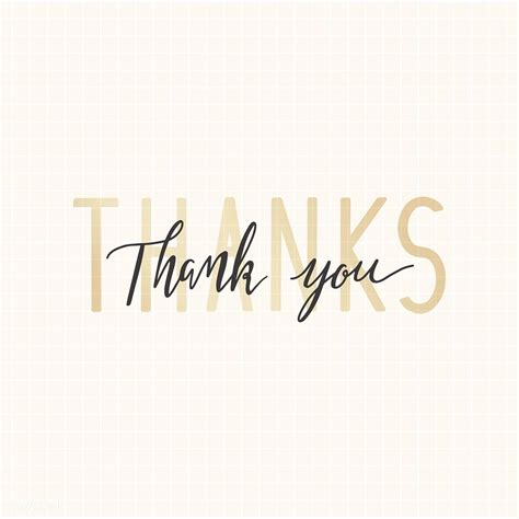 Thank you typography design vector | premium image by rawpixel.com / Minty | Thank you ...