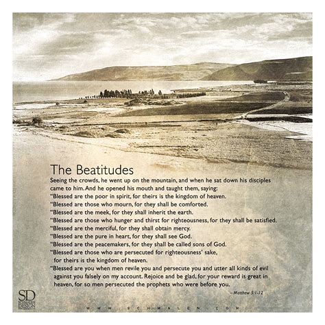 The Beatitudes Matthew 5 1 12 Bible