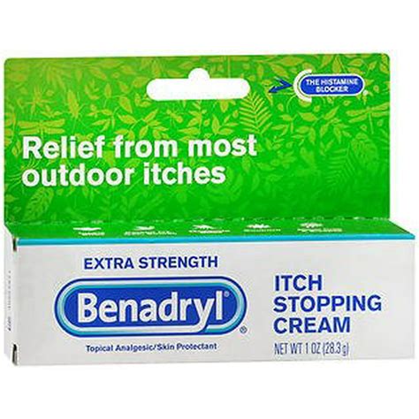 Benadryl Topical Itch Stopping Cream, Extra Strength, 1 oz - Walmart.com - Walmart.com