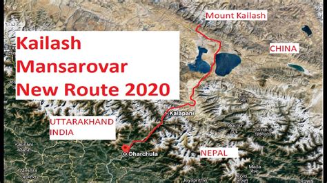 Kailash Mansarovar Yatra new route | Satellite View | Dharchula Lipulekh Road - YouTube