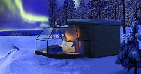 glass igloo in finland to watch the northern lights aurora borealis ...