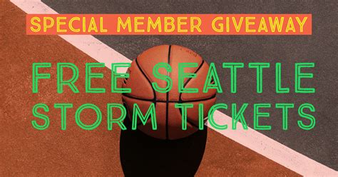 Special Member Giveaway: Free Seattle Storm Tickets!