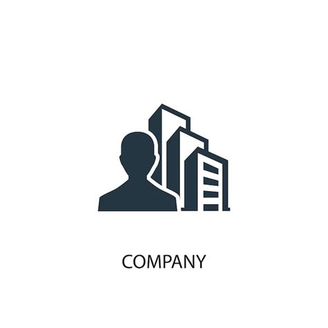 Premium Vector | Company icon. simple element illustration. company ...