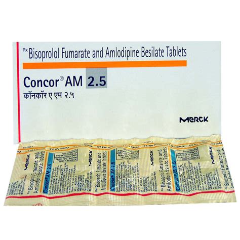 Concor AM 2.5 Tablet | Uses, Side Effects, Price | Apollo Pharmacy