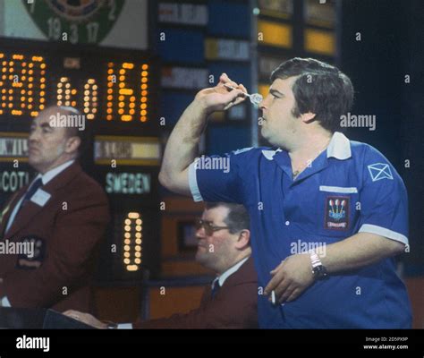 Jocky Wilson (Scotland) during the Miniman Darts Championships at ...