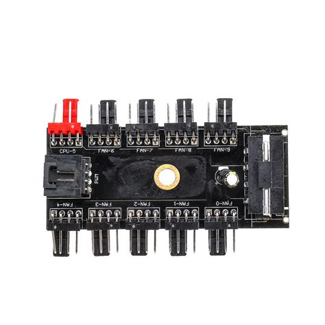 Computer Chassis Fan Hub Board FAN HUB Supports 10 Channel PWM Fans Fan Hub D-4P - US$3.63