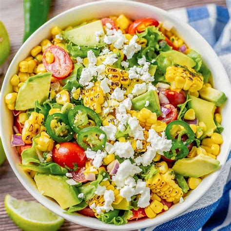 Corn Tomato Avocado Salad - The Yummy Bowl