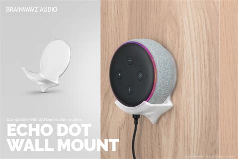 Echo Dot Wall Mount Holder - Brainwavz Audio