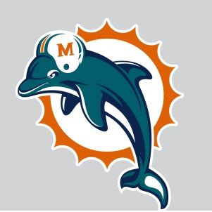 Miami Dolphins Football Logo SVG | Miami Dolphins Logo svg cut file ...