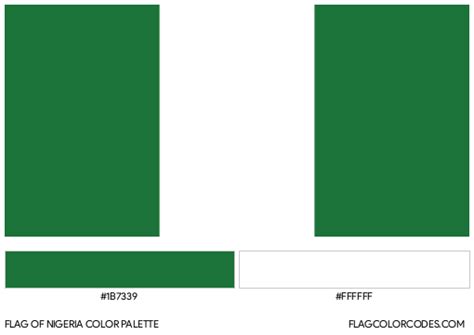 Nigeria flag color codes