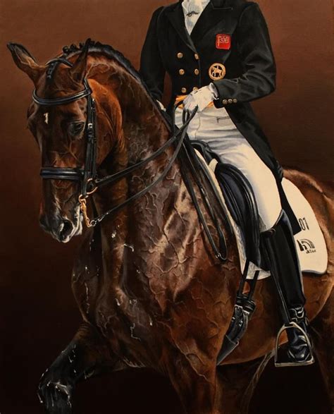 Dressage horse painting, equestrian art www.sportingart.co | Equestrian art, Dressage ...