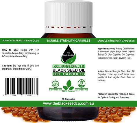 Double Strength Black Seed Oil Capsules (90 Capsules) – The Black Seed Co