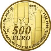 500 Euros (European Space Agency) - France – Numista
