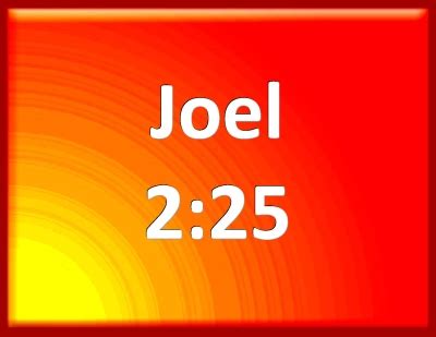 Bible Verse Powerpoint Slides for Joel 2:25