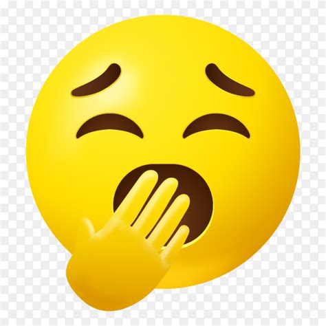 Yawning Face emoji vector PNG - Similar PNG