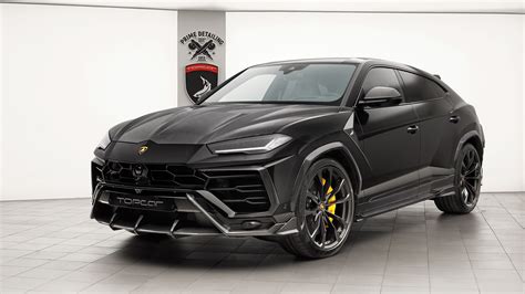 Papeis de parede 3840x2160 Lamborghini 2018 TopCar Urus Preto Carros baixar imagens