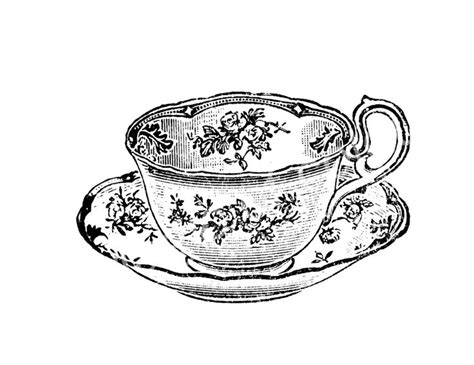 Vintage Tea Cup Clipart