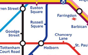 Russell Square London Tube Map | Tourist Map Of English