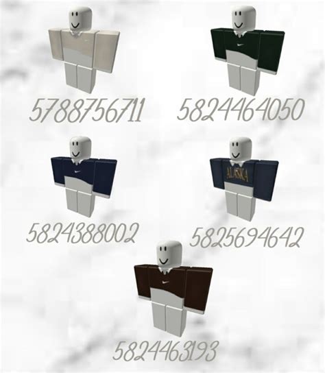 Bloxburg Shirt code (not mine!) | Roblox codes, Coding clothes ...