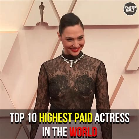 Top 10 Highest Paid Actress In The World | actor | 10 Highest Paid ...