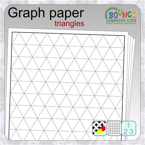 28 triangular graph paper clip art images - fatastic value