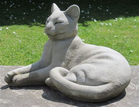 The Lounging Cat statue, one of our large cat collection. | Cat statue ...