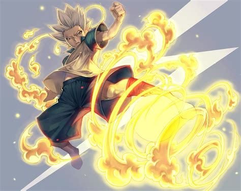 Anime Boy White Hair Fire - 1500x1195 Wallpaper - teahub.io