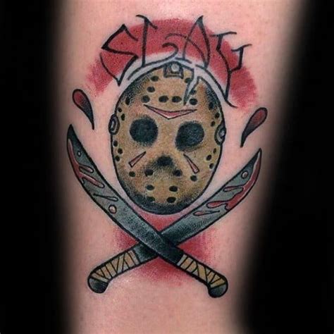 60 Scary Jason Mask Tattoo Designs for Men [2024 Guide] | Tattoo ...