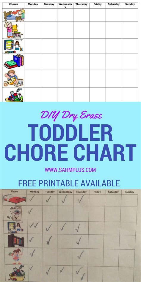 Toddler Chore Chart Printable With Pictures | Labb by AG