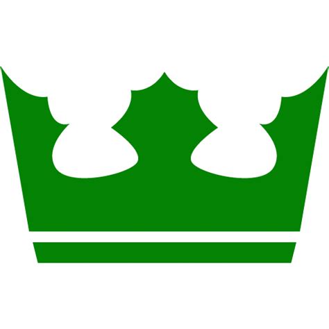 Green crown 4 icon - Free green crown icons