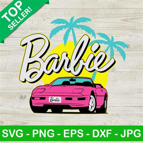 Barbie malibu logo SVG, Barbie girl SVG, Barbie palm tree SVG