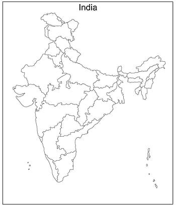 Physical Map Of India Printout - Get Latest Map Update
