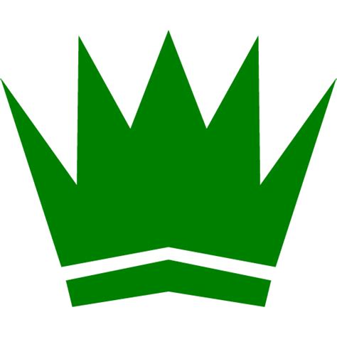 Green crown icon - Free green crown icons