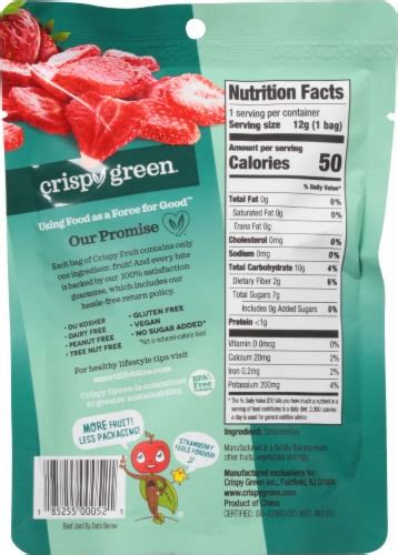 Crispy Green Crispy Fruit Freeze Dried Strawberry, .42 oz - Kroger