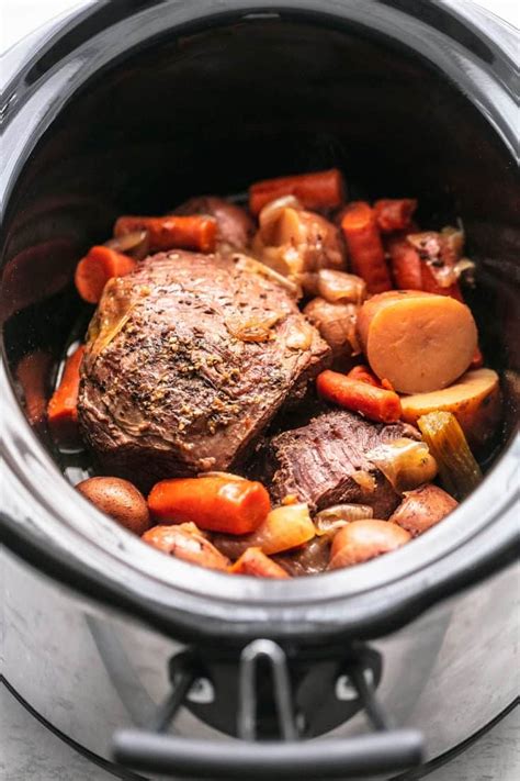 Slow Cooker Beef Roast - Creme De La Crumb